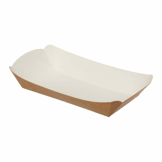 Лоток для фаст-фуда  Handy Tray 240*127*40 мм, бумажный, крафт
