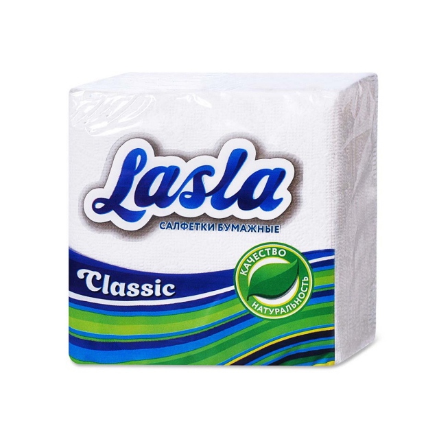 Полотенце бумажное Ласла (Lasla) Classic 1-слойное Z-сложения 250 л./уп., белое